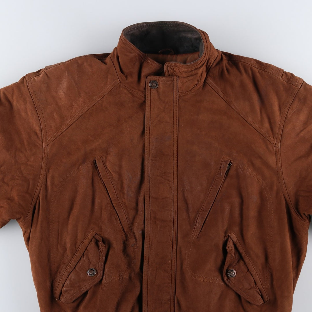 1990'S Vintage Wilson's Adventure Bound Padded Leather Blouson, Men's Size L genuine leather brown type Vintage Second Hand