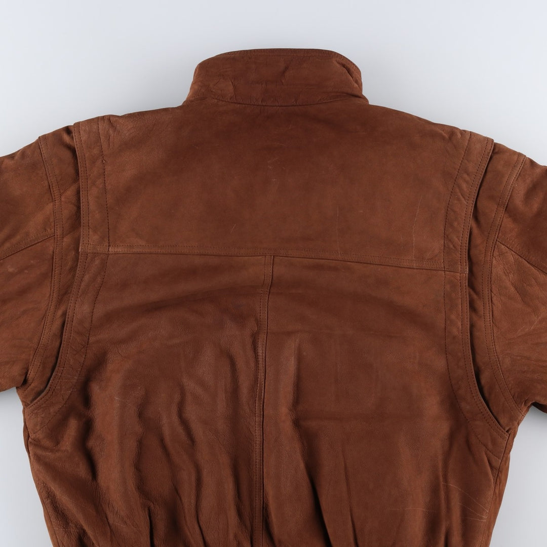 1990'S Vintage Wilson's Adventure Bound Padded Leather Blouson, Men's Size L genuine leather brown type Vintage Second Hand