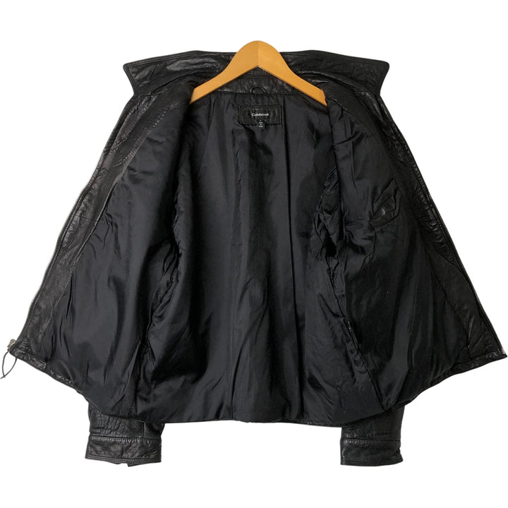 Colebrook Swing Top Padded Leather Blouson, Men's Size L genuine leather black type Vintage Second Hand