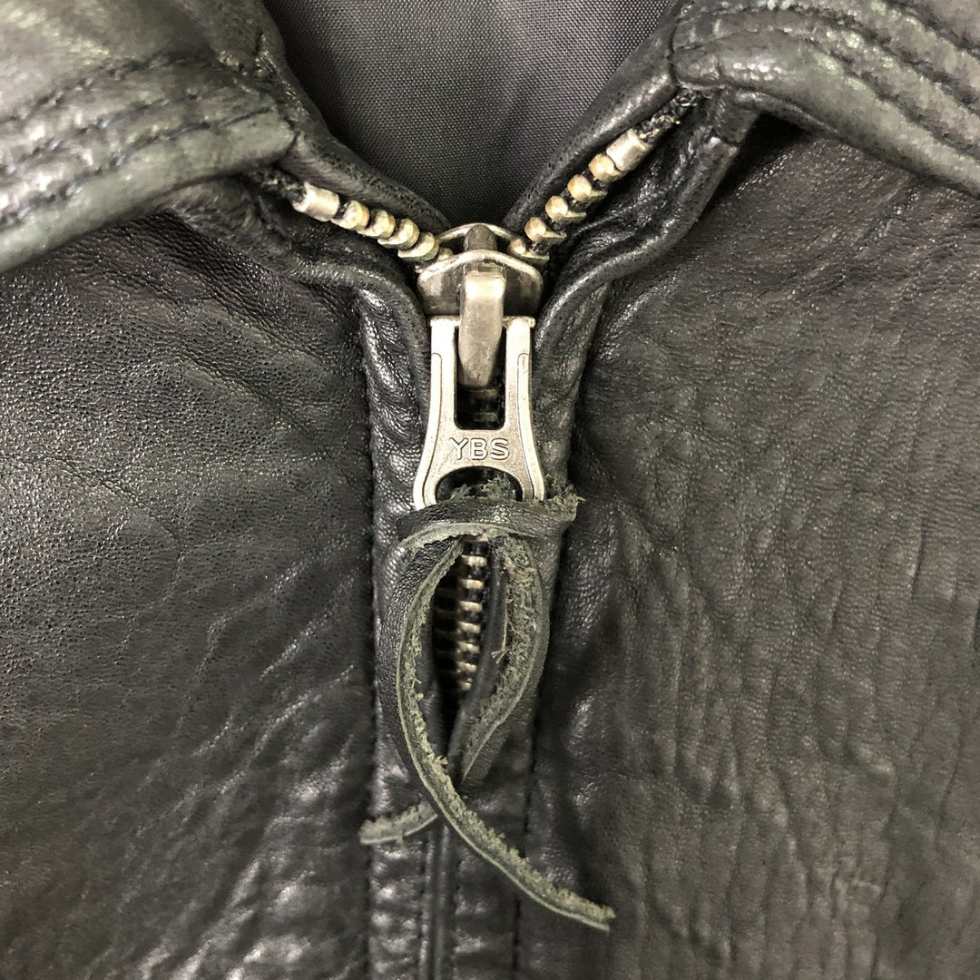 Colebrook Swing Top Padded Leather Blouson, Men's Size L genuine leather black type Vintage Second Hand