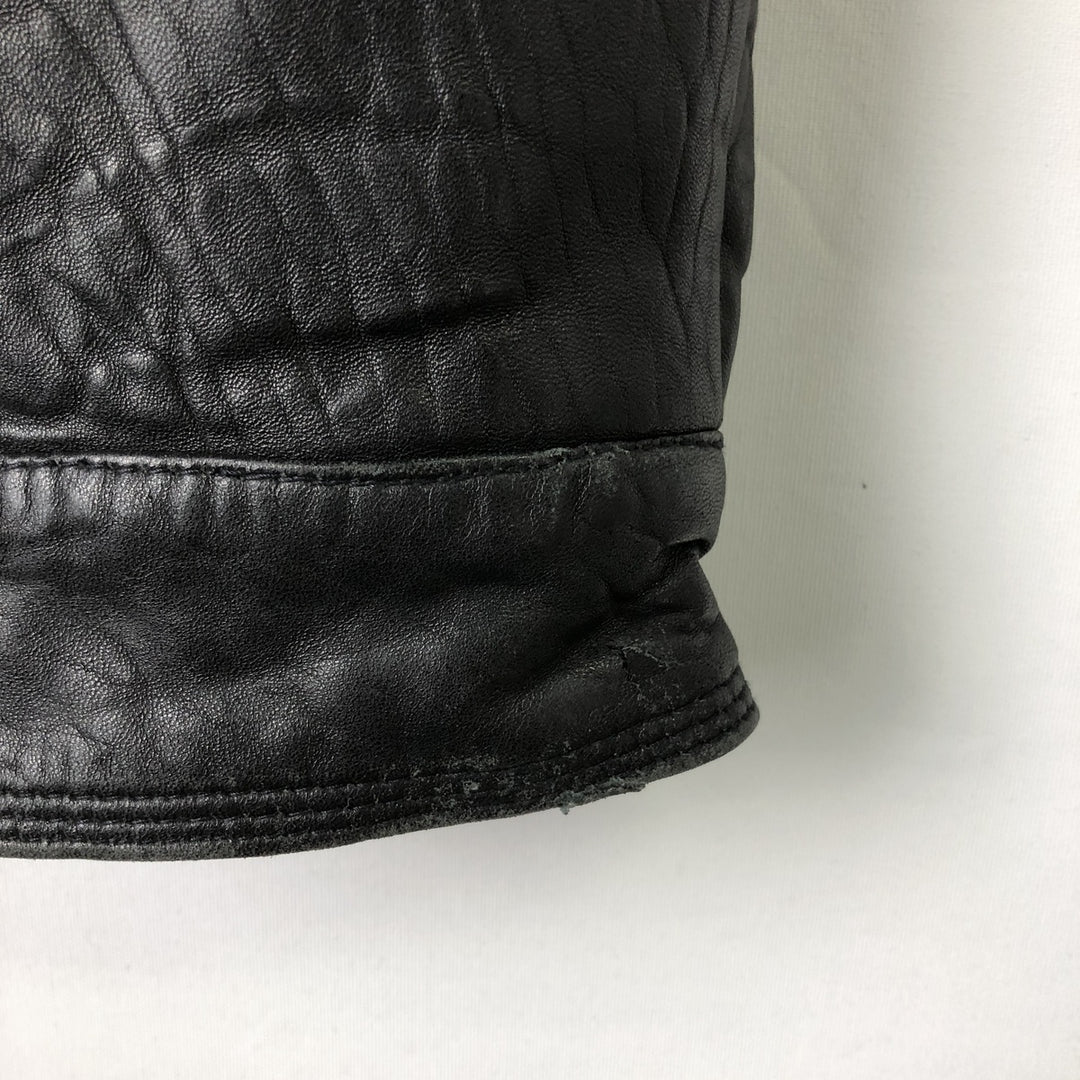 Colebrook Swing Top Padded Leather Blouson, Men's Size L genuine leather black type Vintage Second Hand
