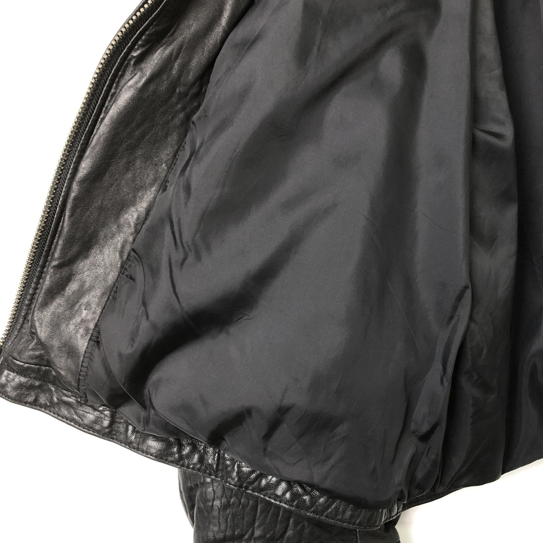 Colebrook Swing Top Padded Leather Blouson, Men's Size L genuine leather black type Vintage Second Hand