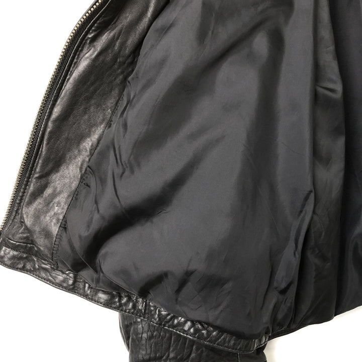 Colebrook Swing Top Padded Leather Blouson, Men's Size L genuine leather black type Vintage Second Hand