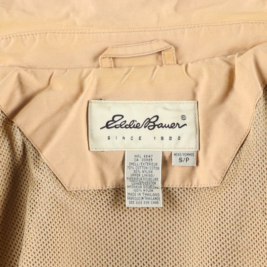 Eddie Bauer Cotton Jacket, Men's S Size cotton Beige type Vintage Second Hand