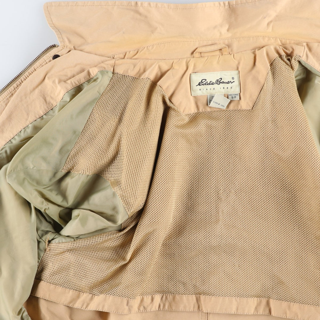 Eddie Bauer Cotton Jacket, Men's S Size cotton Beige type Vintage Second Hand