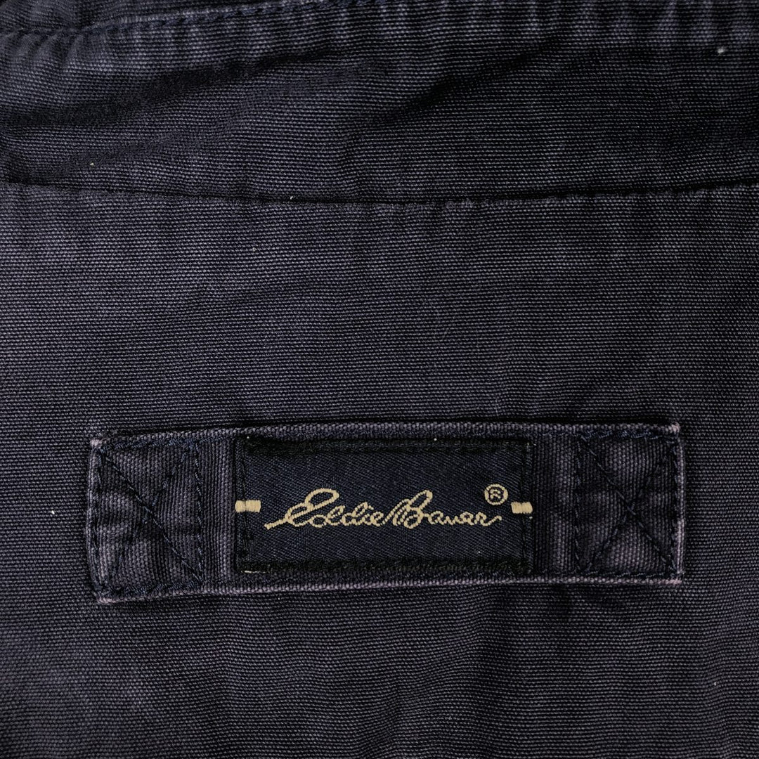 Eddie Bauer Cotton Jacket, Men's Size L cotton navy blue type Vintage Second Hand