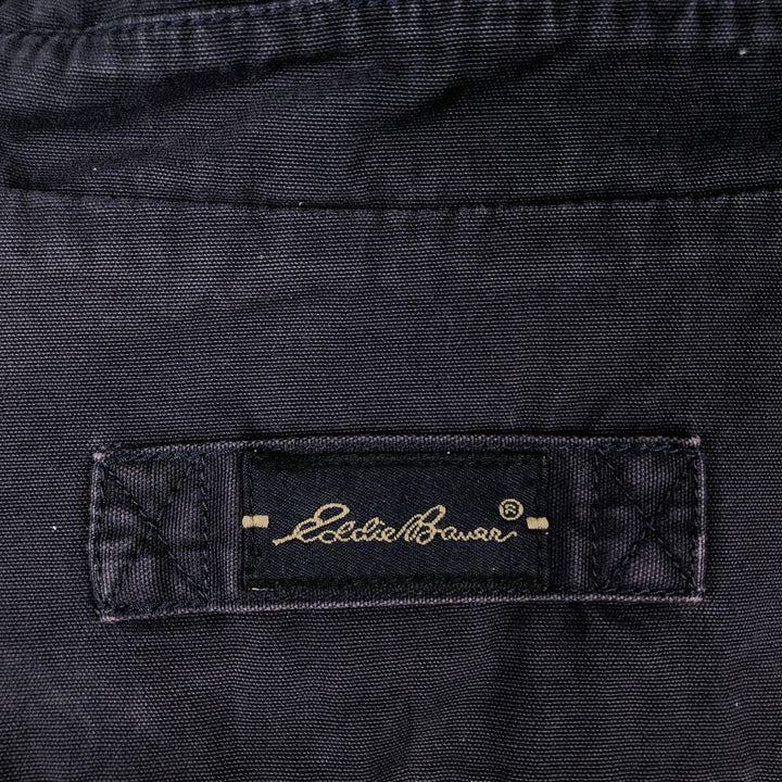 Eddie Bauer Cotton Jacket, Men's Size L cotton navy blue type Vintage Second Hand