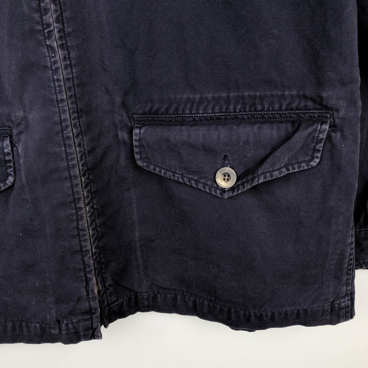 Eddie Bauer Cotton Jacket, Men's Size L cotton navy blue type Vintage Second Hand