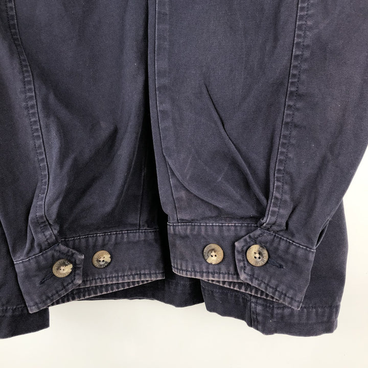 Eddie Bauer Cotton Jacket, Men's Size L cotton navy blue type Vintage Second Hand