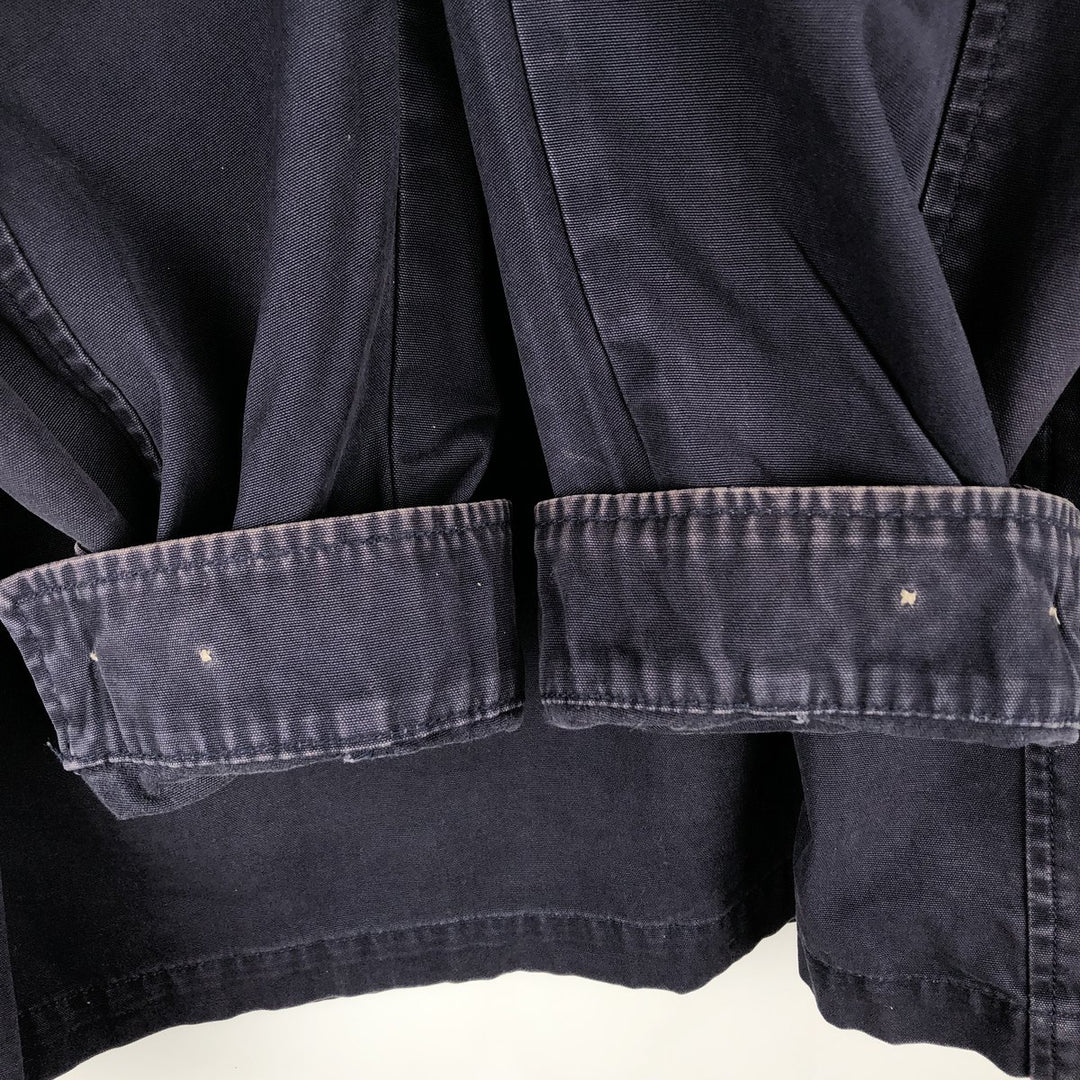 Eddie Bauer Cotton Jacket, Men's Size L cotton navy blue type Vintage Second Hand