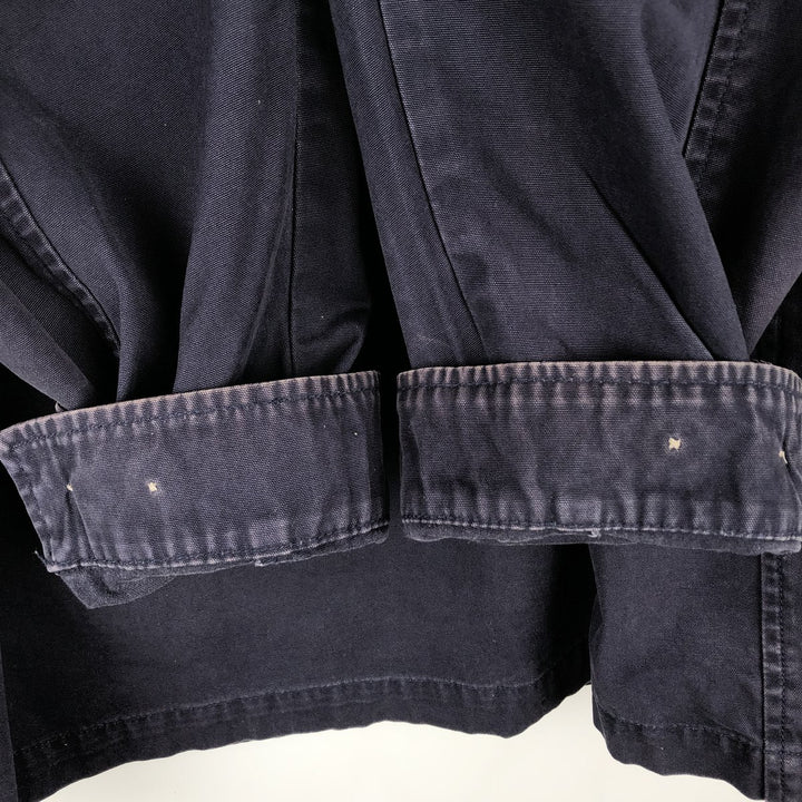 Eddie Bauer Cotton Jacket, Men's Size L cotton navy blue type Vintage Second Hand