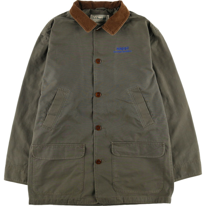 90s-00'S LLBean Hunting Jacket, Men's Size L cotton Khaki type Vintage Second Hand