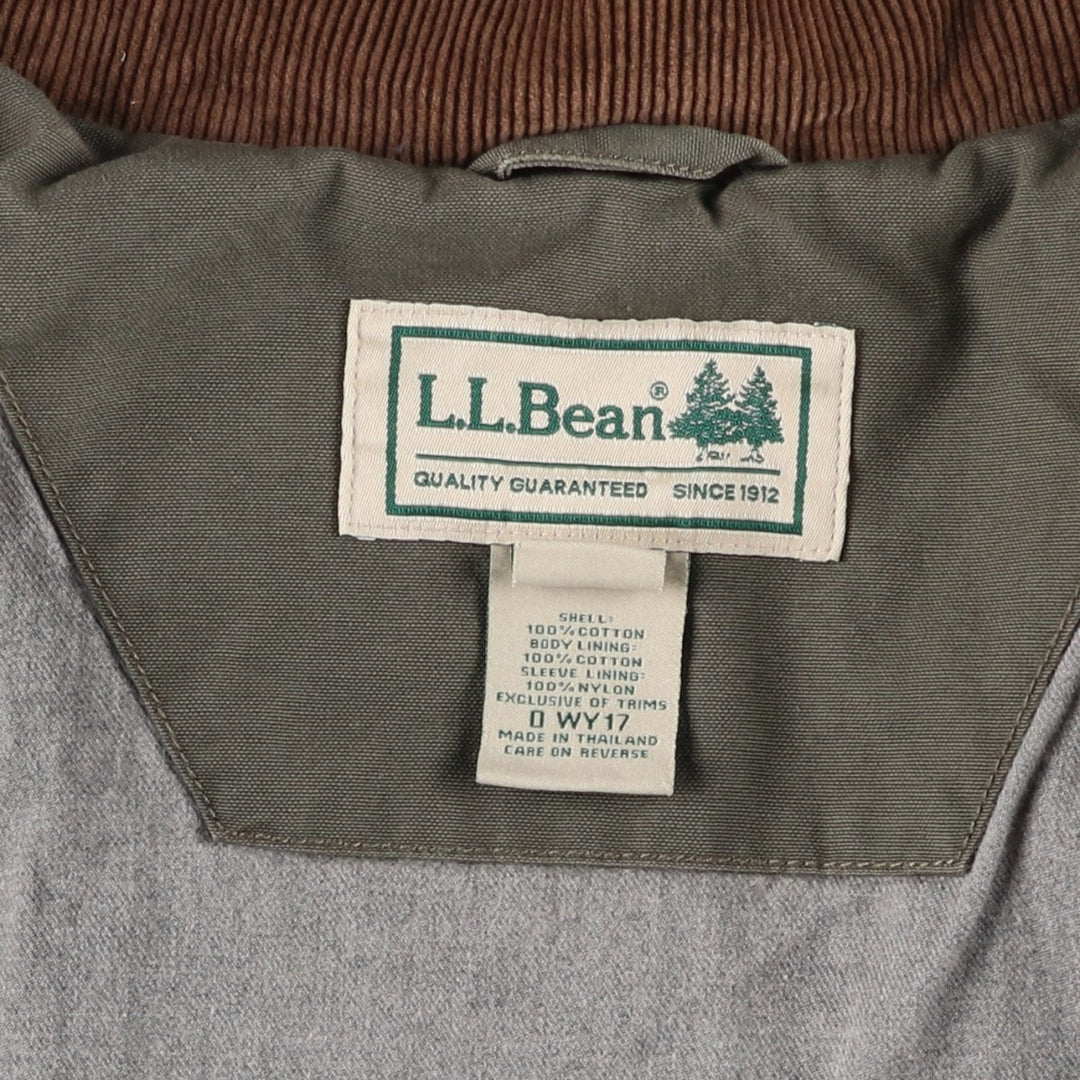 90s-00'S LLBean Hunting Jacket, Men's Size L cotton Khaki type Vintage Second Hand