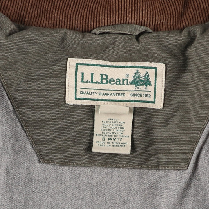 90s-00'S LLBean Hunting Jacket, Men's Size L cotton Khaki type Vintage Second Hand