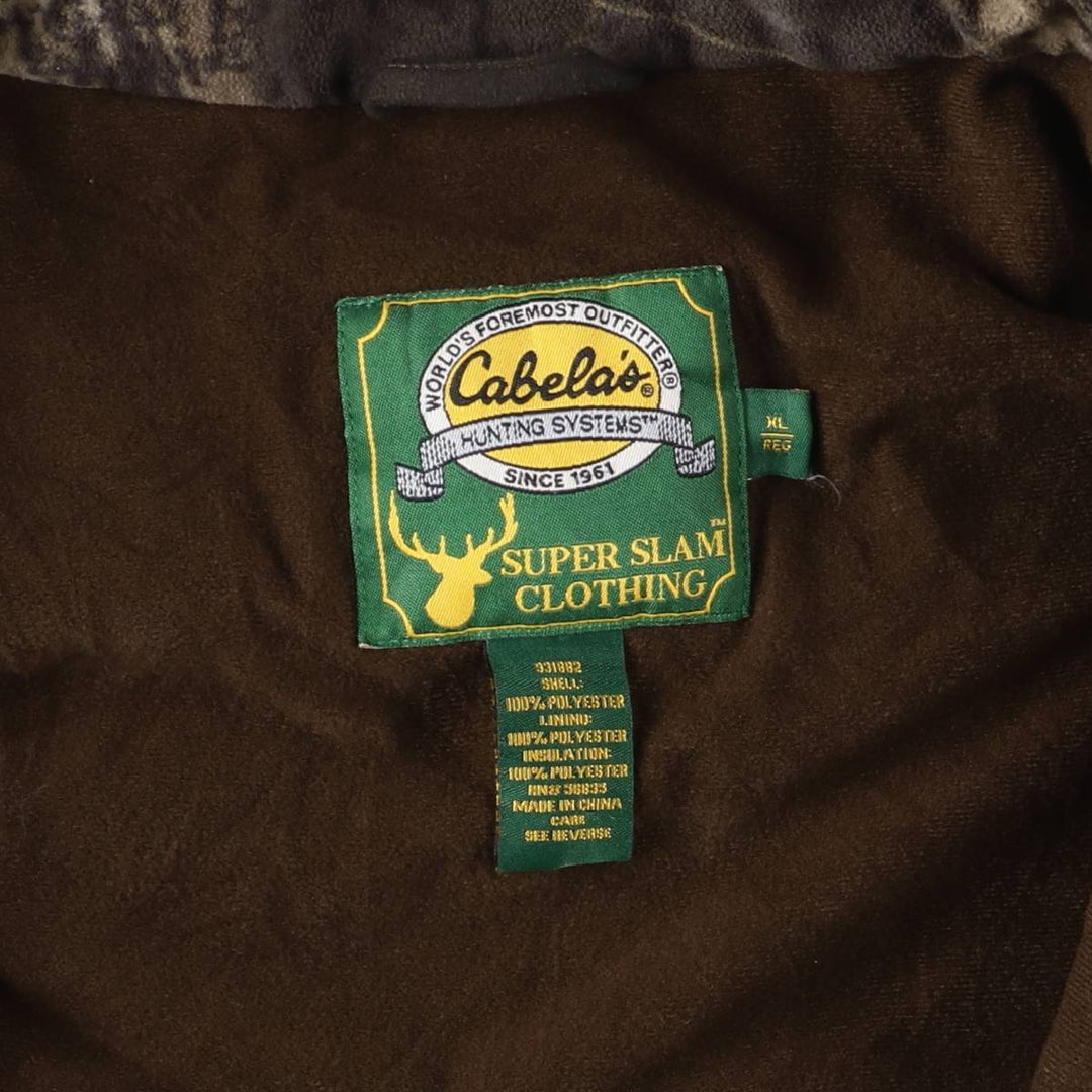 90s-00'S Cabela's Super Slam Clothing Realtree Camo Padded Mountain Jacket, Men's Size XL polyester brown type Vintage Second Hand