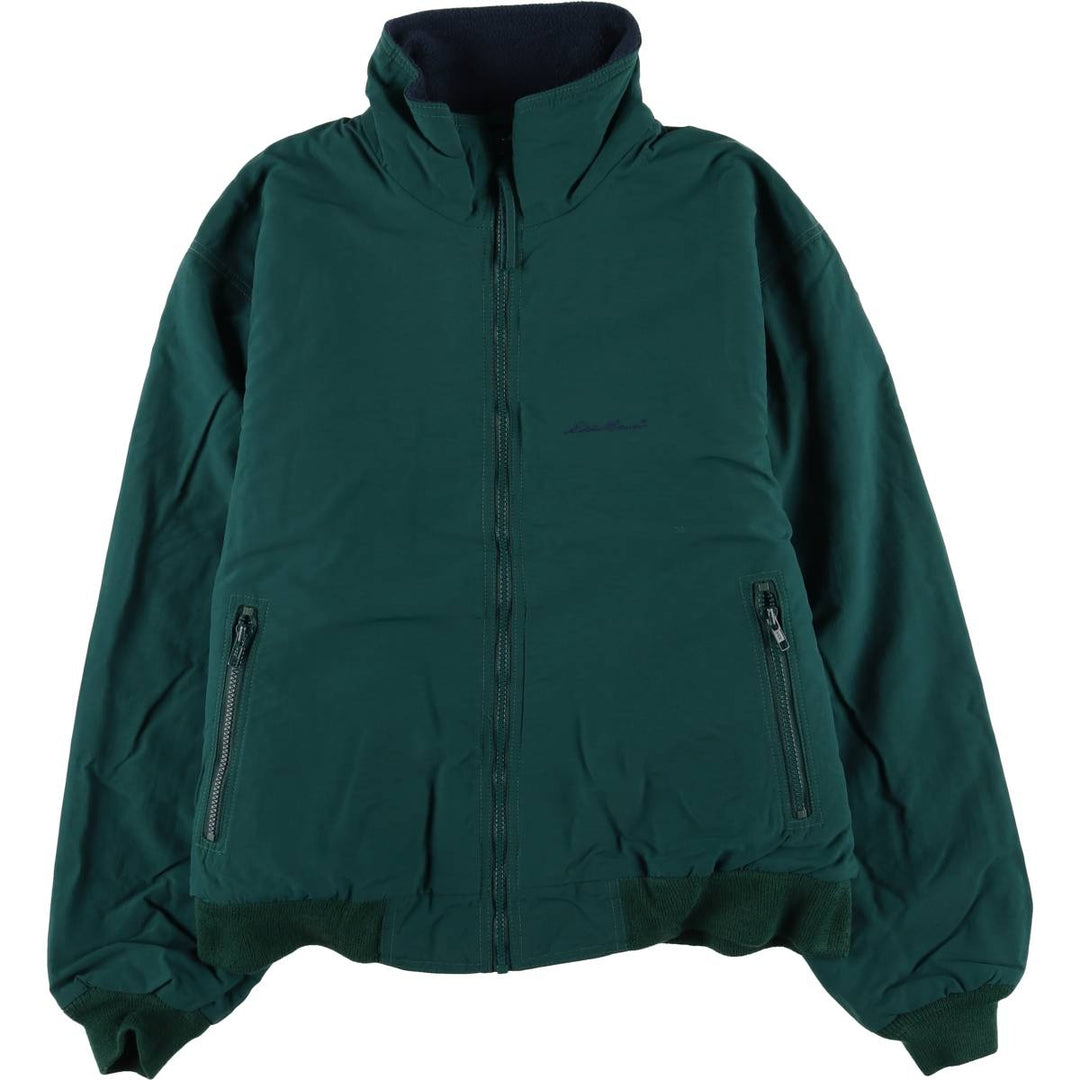 Vintage 80s-90'S Eddie Bauer WINDFOIL padded puffer jacket, Made in USA, Men's Medium Nylon green type Vintage Second Hand