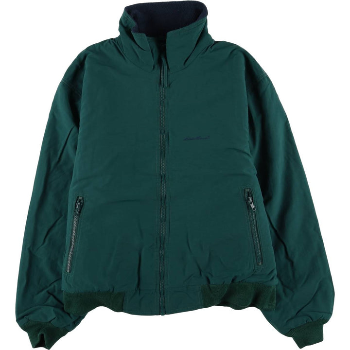 Vintage 80s-90'S Eddie Bauer WINDFOIL padded puffer jacket, Made in USA, Men's Medium Nylon green type Vintage Second Hand