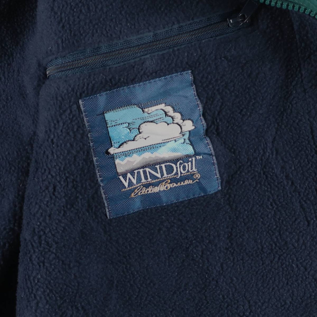 Vintage 80s-90'S Eddie Bauer WINDFOIL padded puffer jacket, Made in USA, Men's Medium Nylon green type Vintage Second Hand