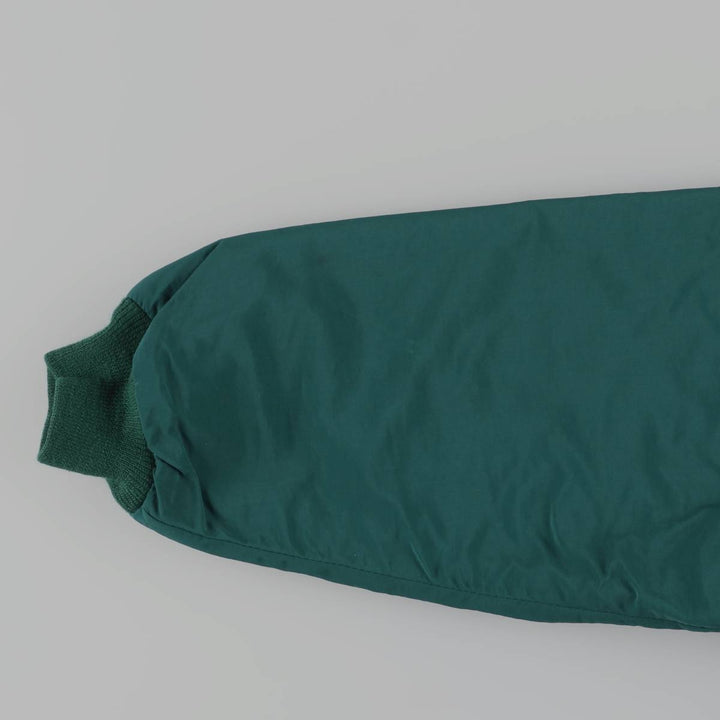 Vintage 80s-90'S Eddie Bauer WINDFOIL padded puffer jacket, Made in USA, Men's Medium Nylon green type Vintage Second Hand