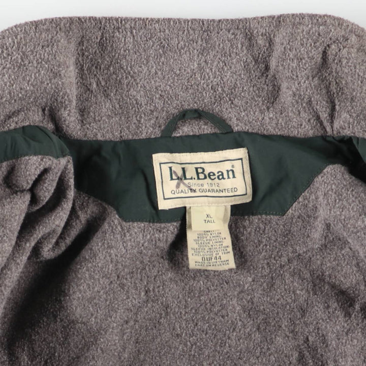 90s-00'S LLBean Padded Puffer Jacket, Men's Size XL Nylon Green type dark green Vintage Second Hand