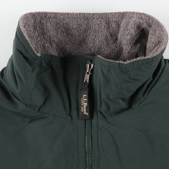 90s-00'S LLBean Padded Puffer Jacket, Men's Size XL Nylon Green type dark green Vintage Second Hand