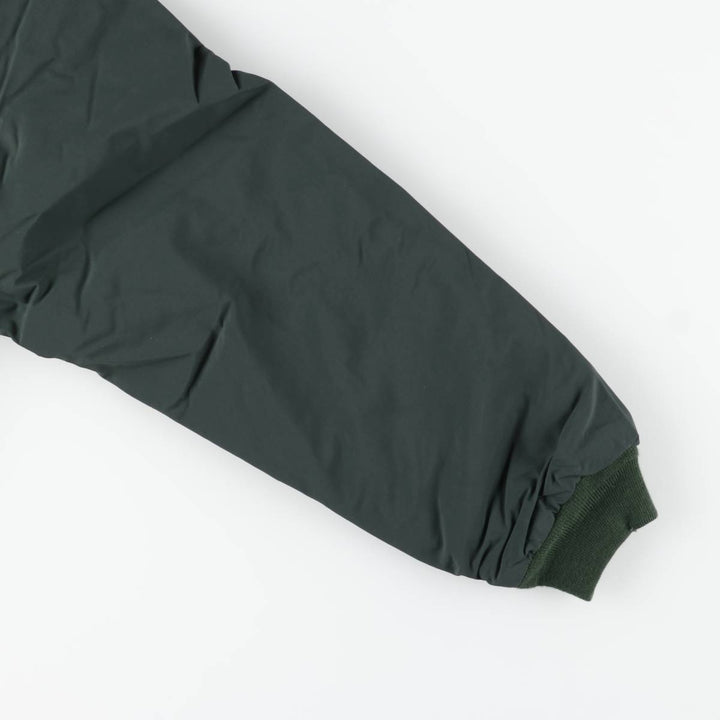 90s-00'S LLBean Padded Puffer Jacket, Men's Size XL Nylon Green type dark green Vintage Second Hand