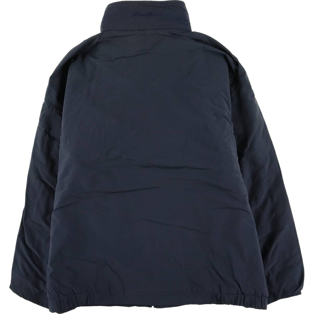 Eddie Bauer padded puffer jacket, men's size L Nylon navy blue type Vintage Second Hand