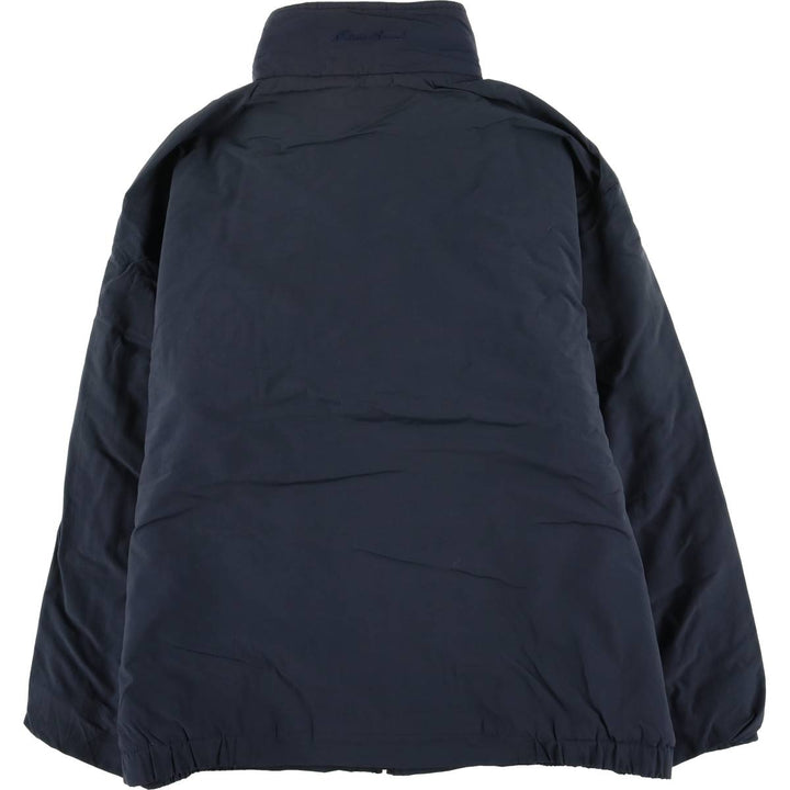 Eddie Bauer padded puffer jacket, men's size L Nylon navy blue type Vintage Second Hand