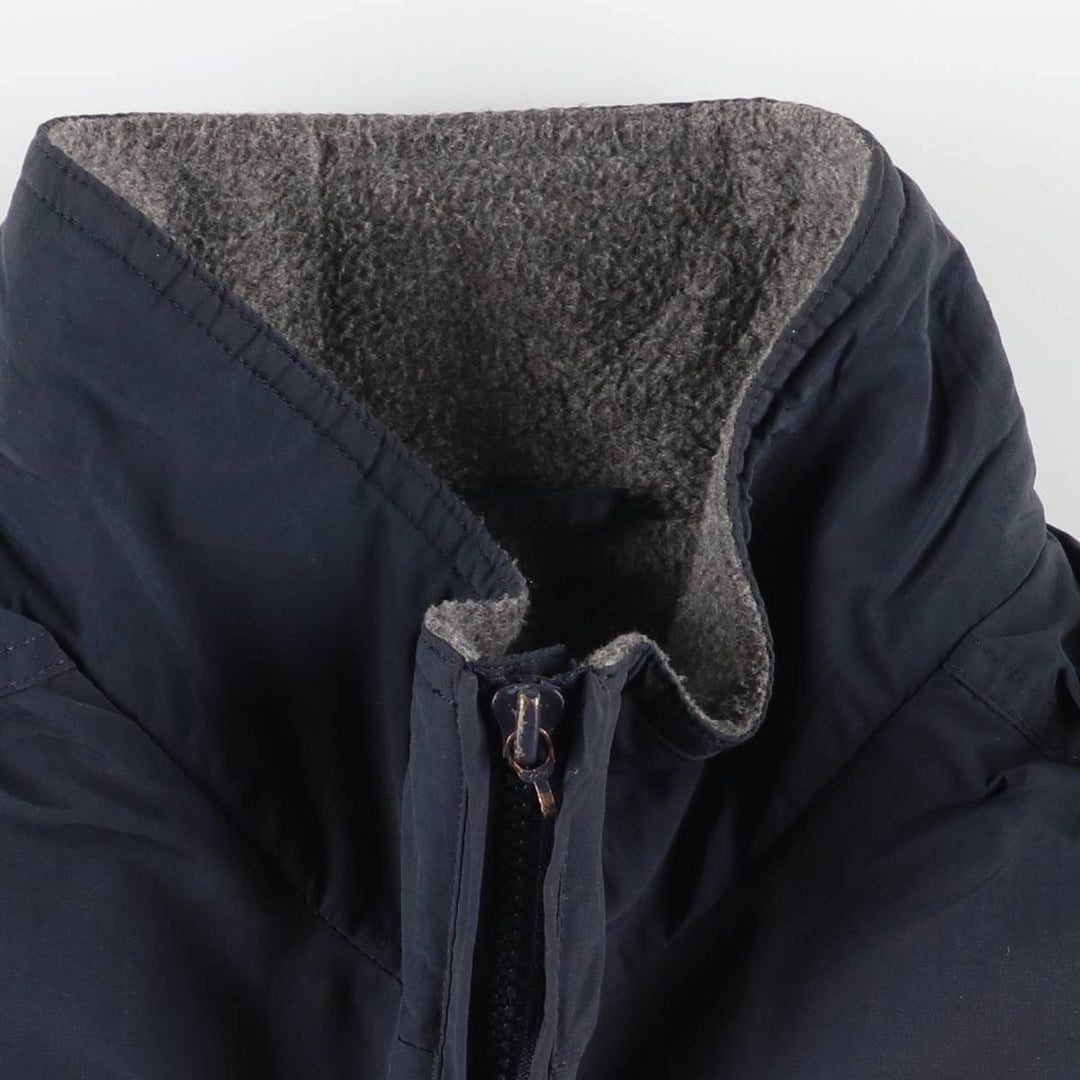 Eddie Bauer padded puffer jacket, men's size L Nylon navy blue type Vintage Second Hand