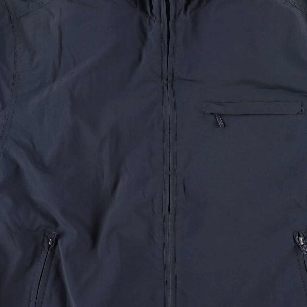 Eddie Bauer padded puffer jacket, men's size L Nylon navy blue type Vintage Second Hand