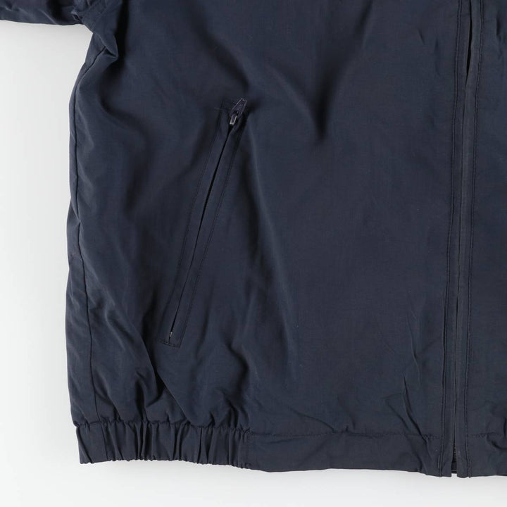 Eddie Bauer padded puffer jacket, men's size L Nylon navy blue type Vintage Second Hand