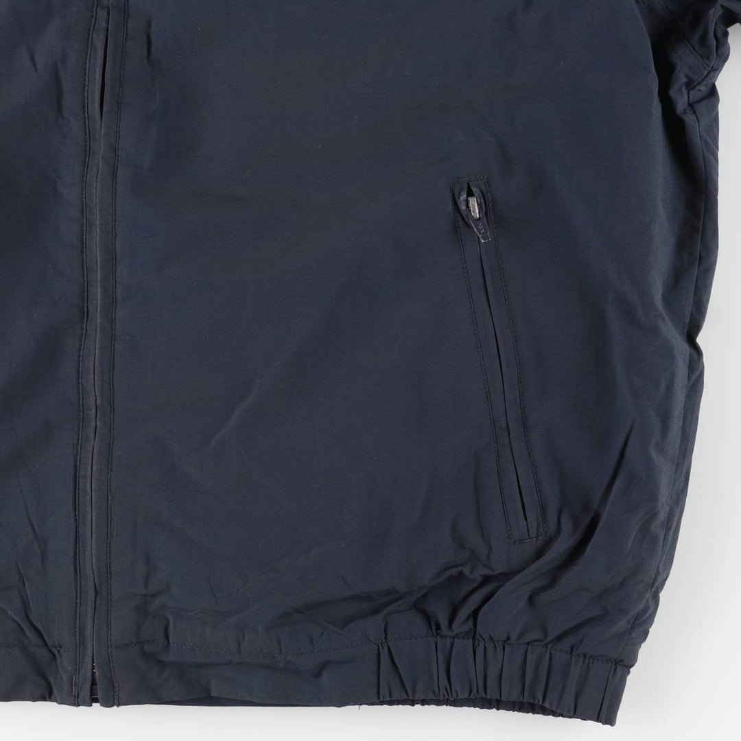 Eddie Bauer padded puffer jacket, men's size L Nylon navy blue type Vintage Second Hand