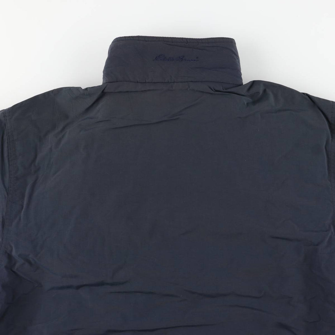 Eddie Bauer padded puffer jacket, men's size L Nylon navy blue type Vintage Second Hand