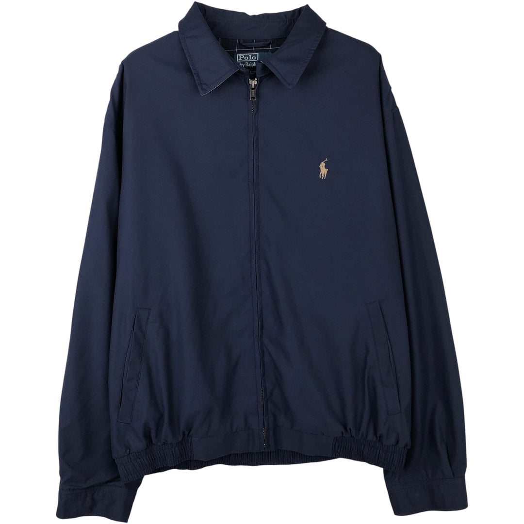 Ralph Lauren POLO by Ralph Lauren Swing Top Sports Jacket Men's L size polyester navy blue type Vintage Second Hand