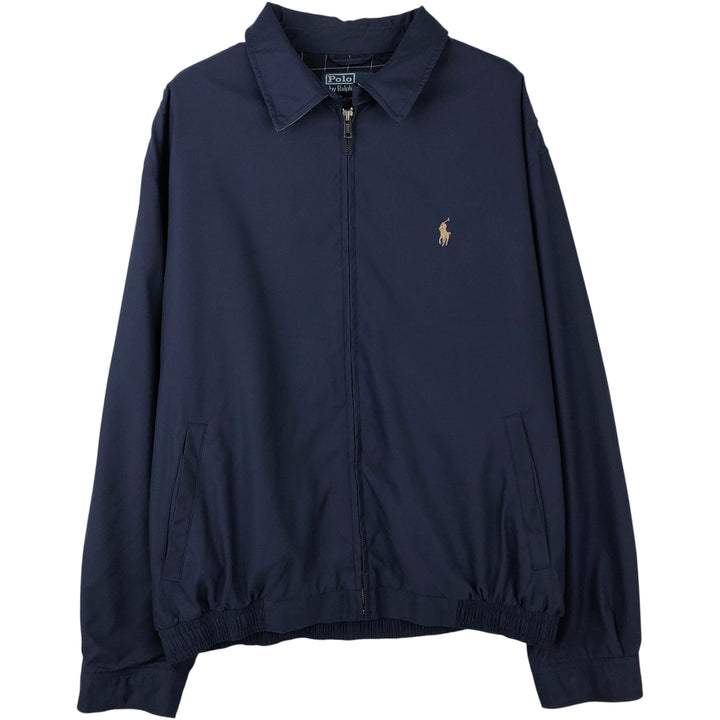 Ralph Lauren POLO by Ralph Lauren Swing Top Sports Jacket Men's L size polyester navy blue type Vintage Second Hand