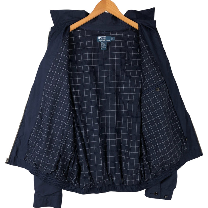 Ralph Lauren POLO by Ralph Lauren Swing Top Sports Jacket Men's L size polyester navy blue type Vintage Second Hand