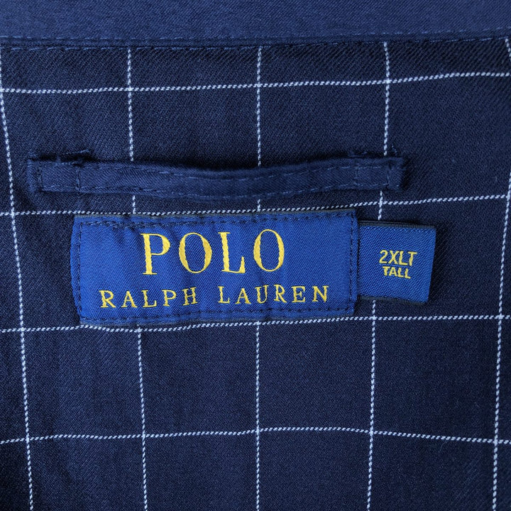 Ralph Lauren POLO RALPH LAUREN Swing Top Sports Jacket Men's XXL polyester navy blue type Vintage Second Hand