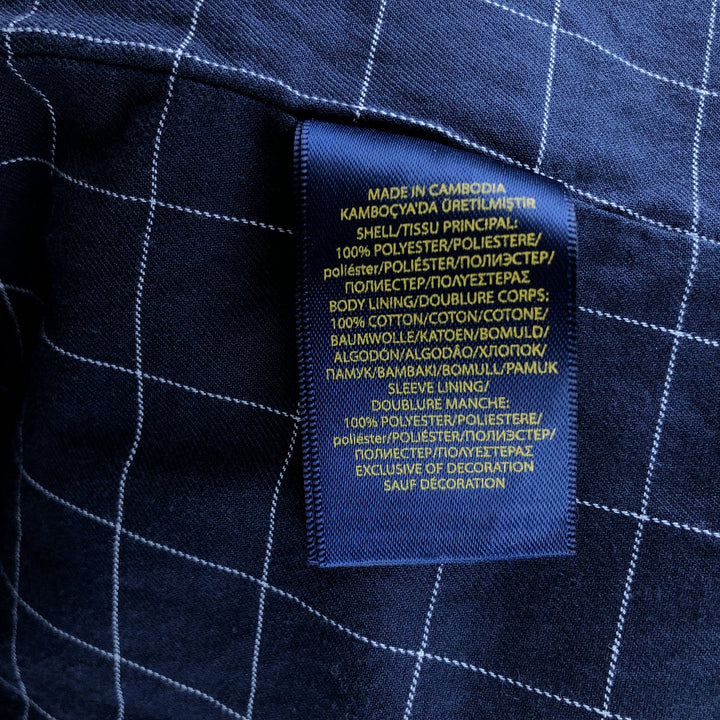 Ralph Lauren POLO RALPH LAUREN Swing Top Sports Jacket Men's XXL polyester navy blue type Vintage Second Hand
