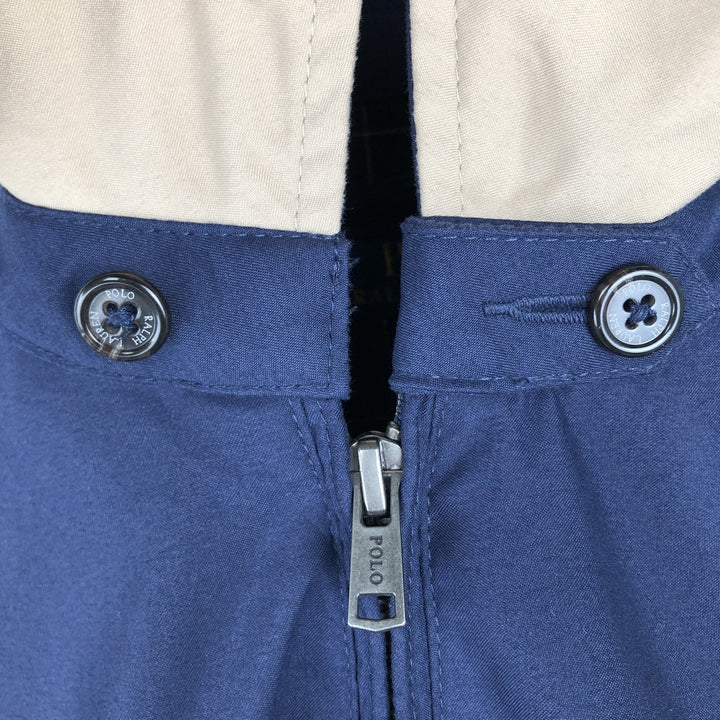 Ralph Lauren POLO RALPH LAUREN Swing Top Sports Jacket Men's XXL polyester navy blue type Vintage Second Hand