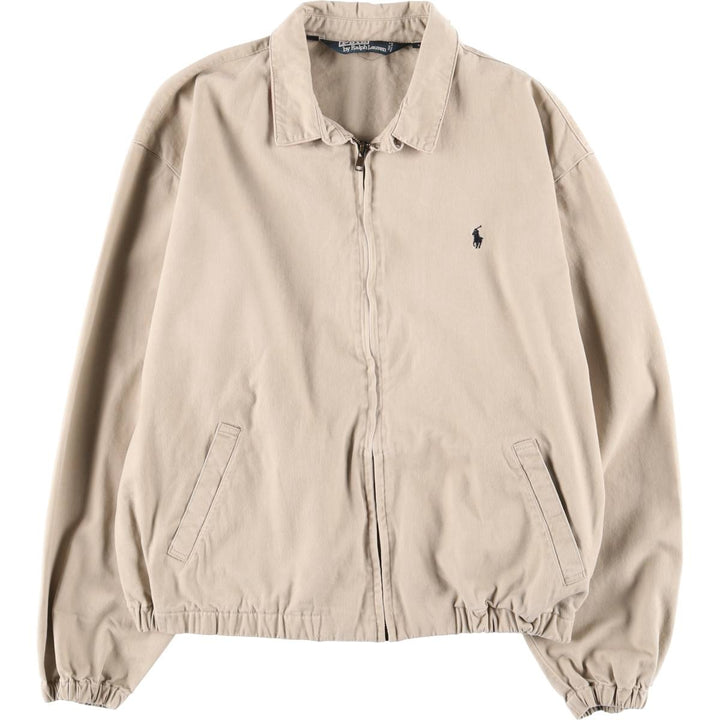Ralph Lauren POLO by Ralph Lauren Swing Top Sports Jacket Men's L size cotton unbleached Vintage Second Hand
