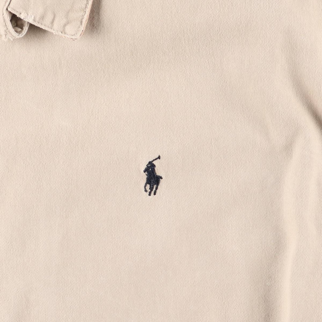 Ralph Lauren POLO by Ralph Lauren Swing Top Sports Jacket Men's L size cotton unbleached Vintage Second Hand