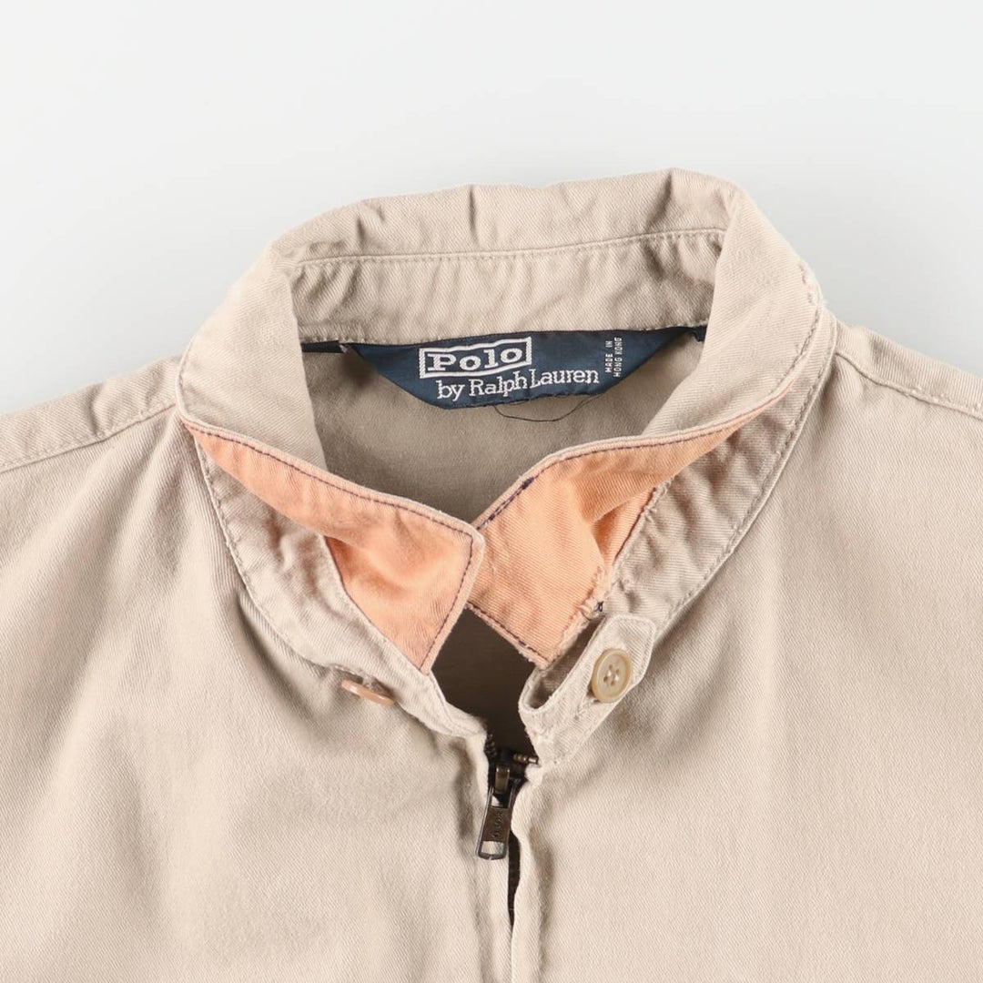 Ralph Lauren POLO by Ralph Lauren Swing Top Sports Jacket Men's L size cotton unbleached Vintage Second Hand