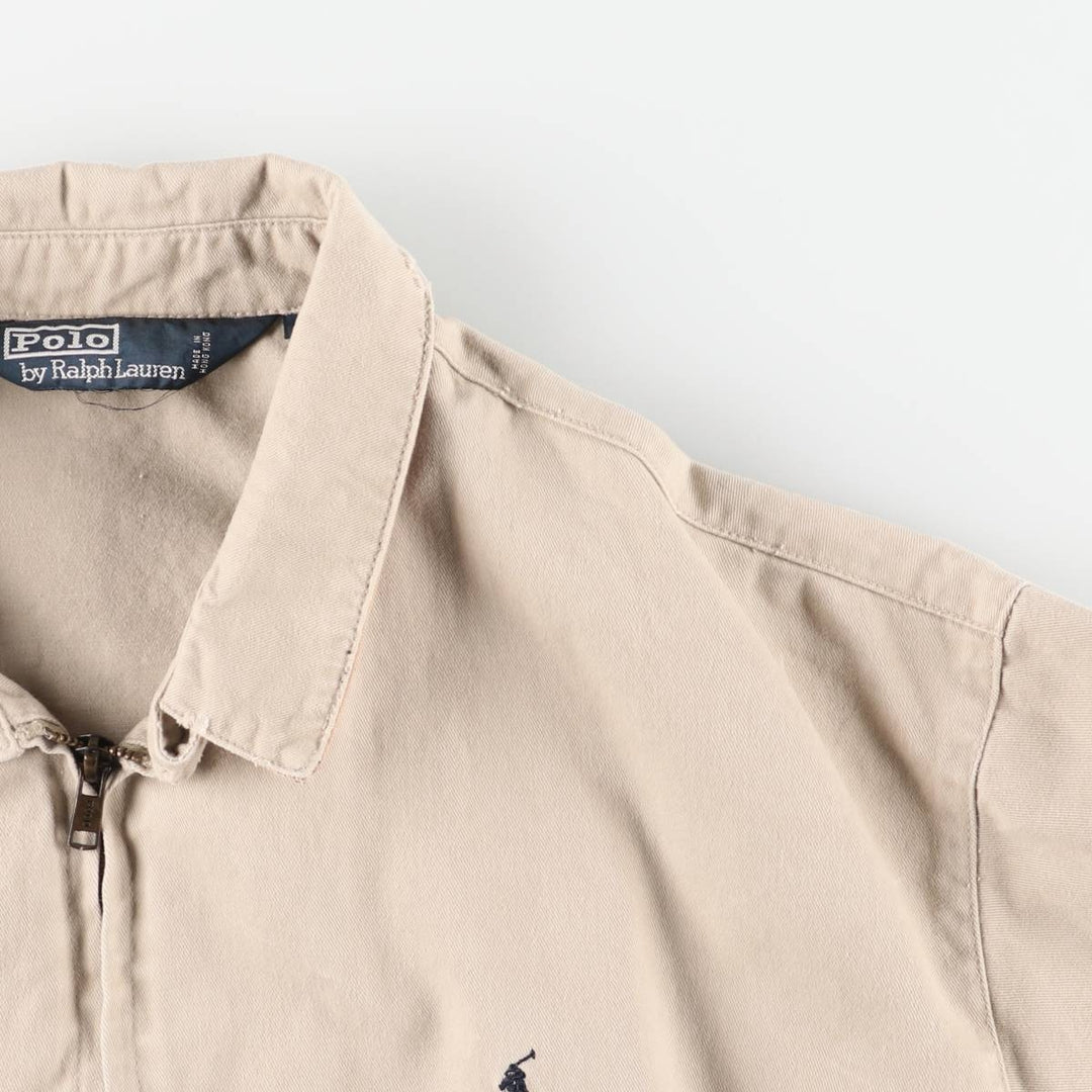 Ralph Lauren POLO by Ralph Lauren Swing Top Sports Jacket Men's L size cotton unbleached Vintage Second Hand