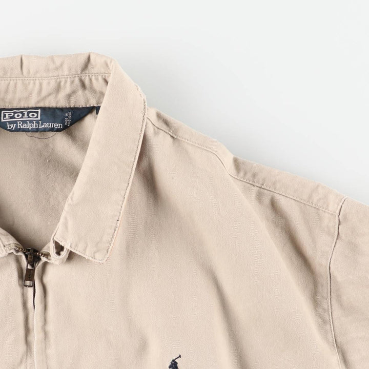 Ralph Lauren POLO by Ralph Lauren Swing Top Sports Jacket Men's L size cotton unbleached Vintage Second Hand