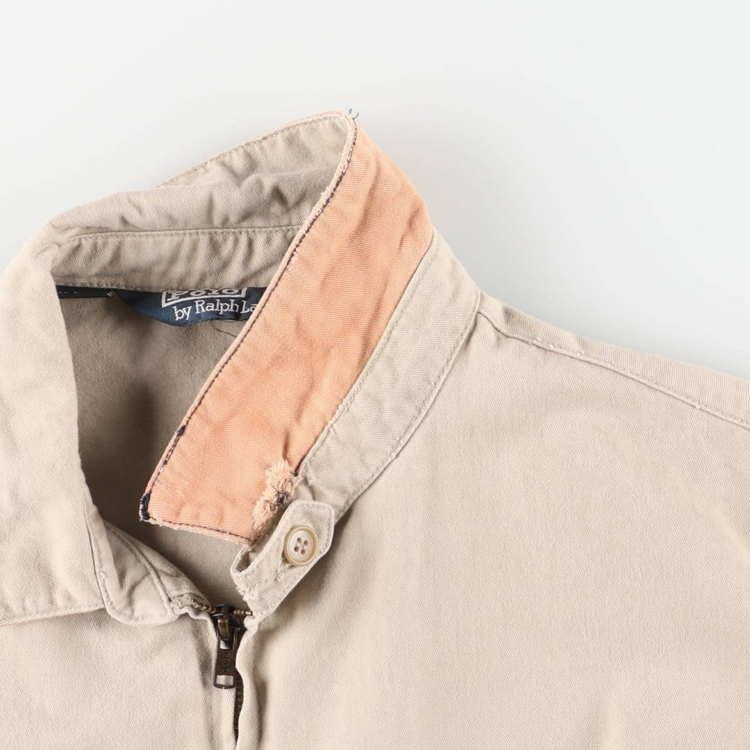Ralph Lauren POLO by Ralph Lauren Swing Top Sports Jacket Men's L size cotton unbleached Vintage Second Hand