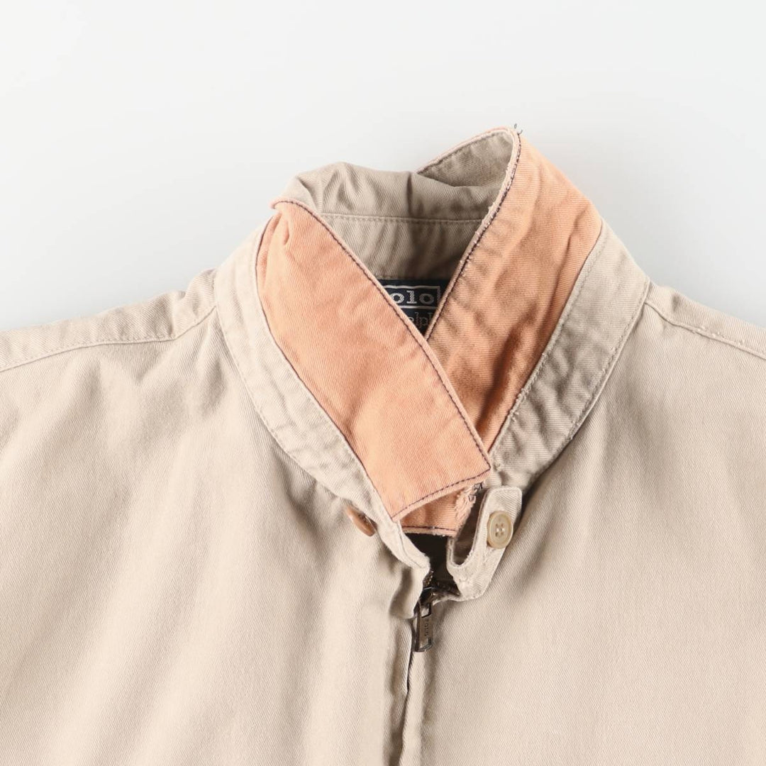 Ralph Lauren POLO by Ralph Lauren Swing Top Sports Jacket Men's L size cotton unbleached Vintage Second Hand