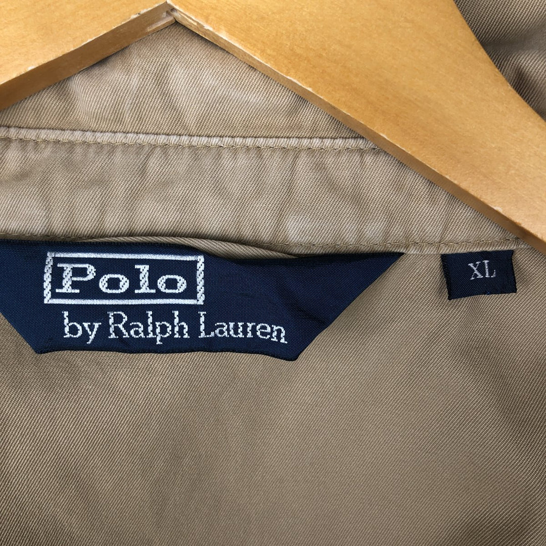 Ralph Lauren POLO by Ralph Lauren Swing Top Sports Jacket Men's XL cotton beige type brown Vintage Second Hand