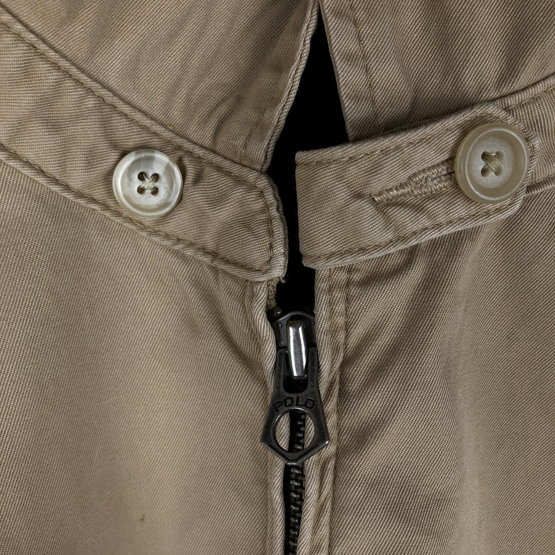 Ralph Lauren POLO by Ralph Lauren Swing Top Sports Jacket Men's XL cotton beige type brown Vintage Second Hand
