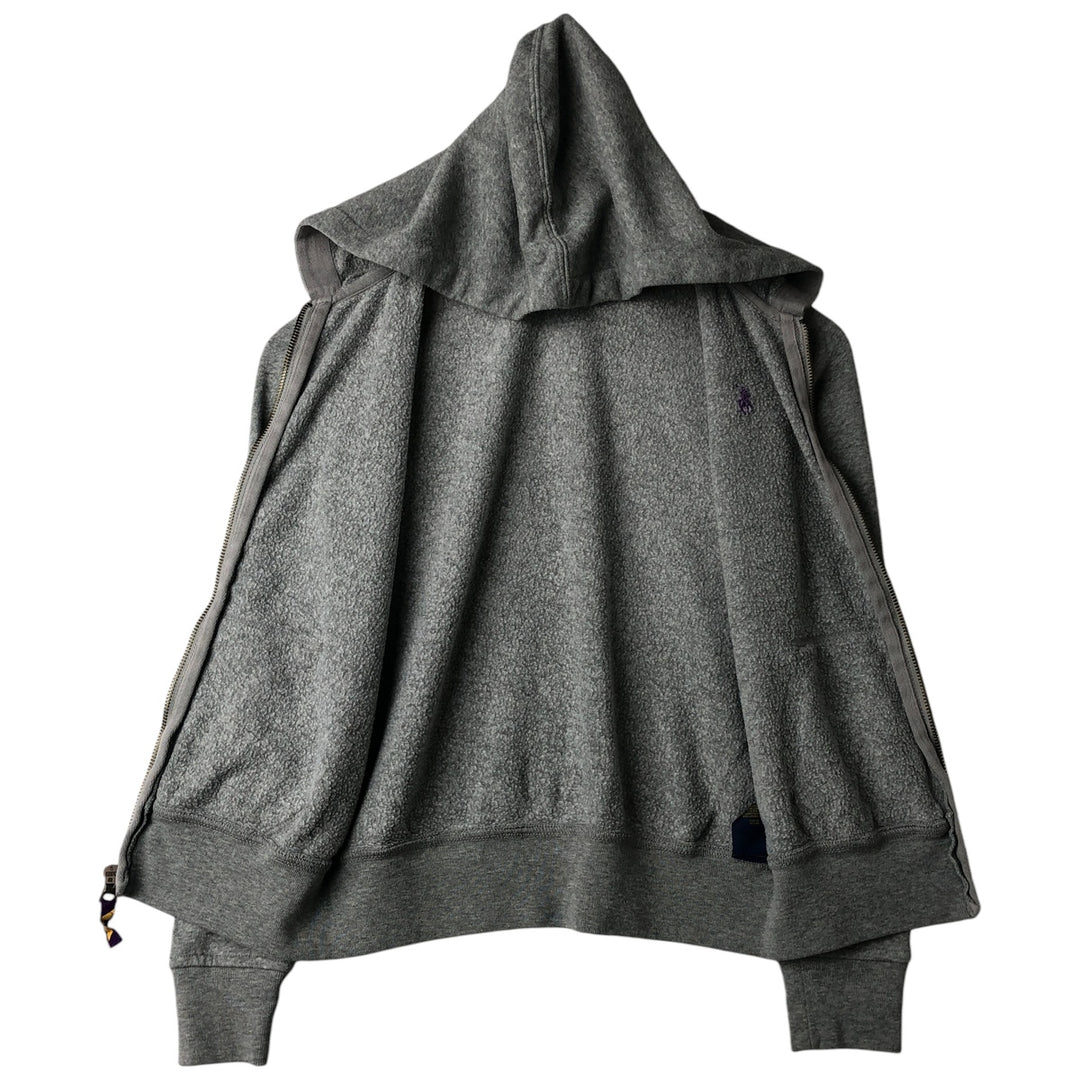 Ralph Lauren POLO RALPH LAUREN full-zip sweatshirt hoodie, women's size L cotton gray type Vintage Second Hand