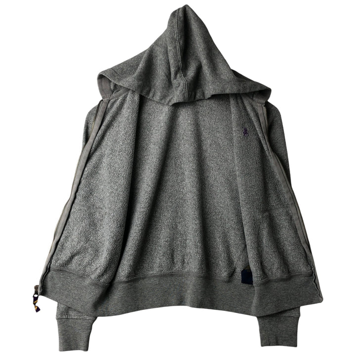 Ralph Lauren POLO RALPH LAUREN full-zip sweatshirt hoodie, women's size L cotton gray type Vintage Second Hand